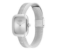 Calvin Klein Montre À Mouvement Quartz Deux Aiguilles pour Femme Collection CK ADOREavec Bracelet Milanais en Acier Inoxydable Argenté - 25100098