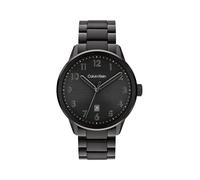 Calvin Klein Montre à Mouvement à Quartz Trois Aiguilles pour Homme Collection Minimalistic Pilot avec Bracelet en Acier Inoxydable Noir - 25200516