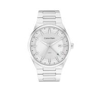 Calvin Klein Montre à Mouvement Quartz à Trois Aiguilles avec Calendrier pour Homme Collection DISTINGUISH avec Bracelet en Acier Inoxydable