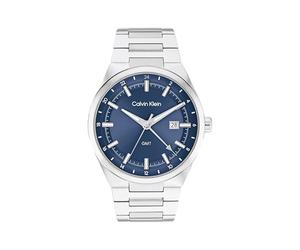 Calvin Klein Montre à Mouvement Quartz à Trois Aiguilles avec Calendrier pour Homme Collection DISTINGUISH avec Bracelet en Acier Inoxydable