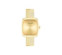 Calvin Klein Montre À Mouvement Quartz Deux Aiguilles pour Femme Collection CK ADOREavec Bracelet Milanais en Acier Inoxydable de Couleur Dorée - 25100099