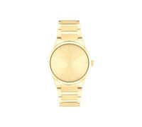 Calvin Klein Montre À Mouvement Quartz Deux Aiguilles pour Femme Collection CK Linear Elegance avec Bracelet en Acier Inoxydable de Couleur Dorée - 25100077