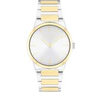 Calvin Klein Montre À Mouvement Quartz Deux Aiguilles pour Femme Collection CK Linear Elegance avec Bracelet en Acier Inoxydable à Deux Coloris - 25100113