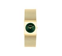 Calvin Klein Montre À Mouvement Quartz Deux Aiguilles pour Femme Collection CK Pulse avec Bracelet Milanais en Acier Inoxydable de Couleur Dorée - 25100136