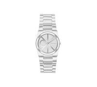 Calvin Klein Montre À Mouvement Quartz Deux Aiguilles pour Femme Collection CK Unite avec Bracelet en Acier Inoxydable Argenté - 25100126