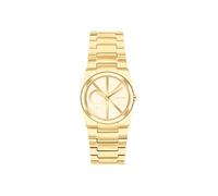 Calvin Klein Montre À Mouvement Quartz Deux Aiguilles pour Femme Collection CK Unite avec Bracelet en Acier Inoxydable de Couleur Dorée - 25100127
