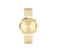Calvin Klein Montre À Mouvement Quartz Deux Aiguilles pour Femme Collection Twisted Bezel avec Bracelet en Acier Inoxydable de Couleur Dorée - 25100094