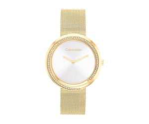 Calvin Klein Montre Analogique à Quartz pour Femme Collection Twist avec Bracelet Milanais en Acier Inoxydable de Couleur Dorée - 25200150