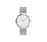 Calvin Klein Montre Analogique à Quartz pour Femme Collection Twisted Bezel avec Bracelet Milanais en Acier Inoxydable Argenté - 25200011