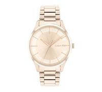 Calvin Klein Montre Analogique à Quartz pour Homme et Femme Collection Iconic Bracelet - 35MM avec Bracelet en Acier Inoxydable Couleur Or Rose Clair - 25200042