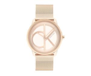 Calvin Klein Montre Analogique à Quartz Unisex avec Bracelet milanais en Acier Inoxydable couleur or rose clair - 25200035