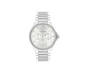 Calvin Klein Montre Analogique Multifunction à Quartz pour Femme Collection Vibrancy avec Bracelet en Acier Inoxydable