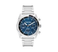 Calvin Klein Montre Analogique Multifunction à Quartz pour Homme Collection CK Flex avec Bracelet en Acier Inoxydable ou en Silicone
