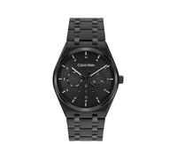 Calvin Klein Montre Analogique Multifunction à Quartz pour Homme Collection CK Motion avec Bracelet en Acier Inoxydable Noir - 25200522