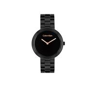Calvin Klein Montre Femme CK Pure - 35mm 2H Quartz Slim - Bracelet Céramique - Montre élégante et élégante - Mode Premium - Cadeau pour Elle, Noir
