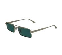 Calvin Klein - Monture Métallique Dorée Lunettes Soleil Verres Verts - unisex - Accessoires - Jaune - Taille: 55 MM