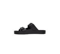Calvin Klein Ergon Eva Sandales plates à double barre HM0HM02116 pour homme, noir (triple noir), pointure 7