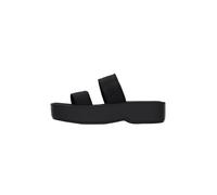 Calvin Klein Femme Flatform SNDL Webbing Hw0hw02878 Sandales Plates, Black (Triple Black), 40 EU