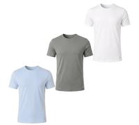 Calvin Klein - Pack de 3 camisetas - Cotton Stretch Blend - Homme - Tops - Multicolore - Taille: L
