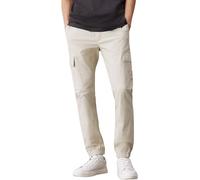 Calvin Klein Pantalon Cargo Homme Skinny Fit avec Poches, Beige (Pelican), 32W