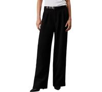 Calvin Klein Pantalon Femme Stretch Crepe Straight Pant Élégant, Noir (CK Black), 33W