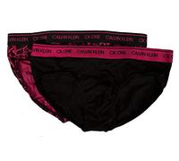 Calvin Klein Paquet de 2 Slip Homme bipack CK Article NB2383A Hip Brief 2PK, CHS Black/Painted Giraffe Chrissie Pink, XS
