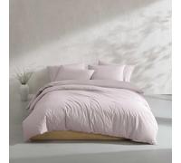 Calvin Klein - Parure de lit pour très Grand lit, Parure de lit décontractée en Percale de Coton lavé avec taies Assorties, certifiée Oeko-Tex (Percale de Coton délavé Moderne, Rose, très Grand lit)