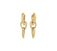 Calvin Klein Pendants d'Oreilles pour Femme Collection SCULPTURED DROPS en Acier Inoxydable avec placage Or Jaune - 35000917