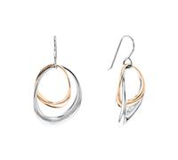 Calvin Klein Pendants d'Oreilles pour Femme Collection WARPED RINGS à Deux Coloris - 35000003
