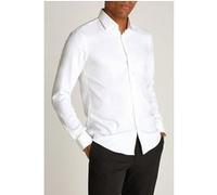 Calvin Klein Performance Solid Slim Fit Bright White Taille: 40 | Chemises Outlet | Homme | Blanche