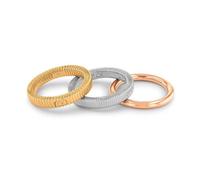 Calvin Klein PLAYFUL REPETITION Bagues 18 ct. Acier inoxydable plaqué or 35000027-52 - Femme - Gold