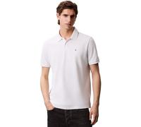 Calvin Klein Polo Manches Courtes Homme Monogram Pique en Coton, Blanc (Blanc De Blanc), S