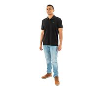 Calvin Klein Polo Manches Courtes Homme Monogram Pique en Coton, Noir (Black), L