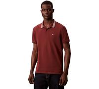 Calvin Klein Polo Manches Courtes Homme Monogram Pique Tipped en Coton