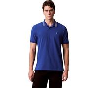 Calvin Klein Polo Manches Courtes Homme Monogram Pique Tipped en Coton