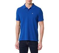 Calvin Klein Polo piqué Monogramme SS LV040EM269 S/S, Bleu (Chase Blue), XL, Bleu (Chase Blue), XL