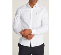 Calvin Klein Poplin Stretch Slim Bright White Taille: M | Outlet | Homme | Blanche