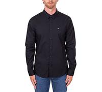 Calvin Klein Poplin Stretch Slim Shirt, Chemises décontractées Homme, CK Black,