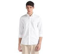 Calvin Klein Poplin Stretch Slim Shirt K10K110856 Chemises décontractées, Blanc (Bright White), XL Homme