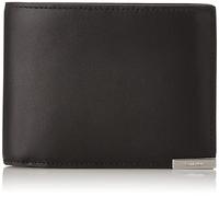 Calvin Klein Porte-monnaie Trifold Modern Plaque 10CC avec compartiment monnaie Noir