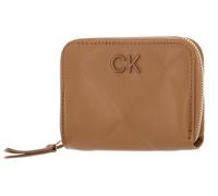 Calvin Klein Porte-Monnaie Re-Lock Quilt ZA Wallet Brown Sugar Marron Clair