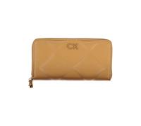 Calvin Klein - Portefeuille Élégant Marron Rfid avec Fermeture Éclair - Femme - Accessoires - Brun - Taille: ONE Size