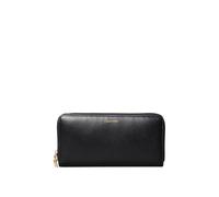 Calvin Klein - Portefeuille en cuir noir avec fermeture éclair - Femme - Accessoires - Noir - Taille: ONE Size