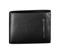 Calvin Klein Portefeuille pour homme K50K510619, deux volets, RFID, noir, polyester, 9 cm