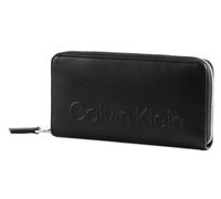 Calvin Klein Portefeuille Femme Ck Set Za Wallet Lg Grand Modèle, Noir (Ck Black), Taille Standard