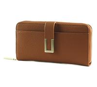 Calvin Klein Portefeuille Femme Ck Must Plus Za Wallet Large Avec Compartiment Monnaie, Marron (Cognac), Taille Standard