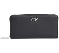 Calvin Klein Portefeuille Femme Zip Around Wallet en Simili Cuir, Noir (CK Black), Taille Unique