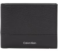 Calvin Klein Portefeuille Homme Subtle Mix Bifold en Cuir, Noir (Black Grain/Smooth), Taille Unique