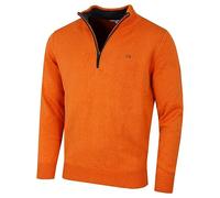 Calvin Klein Pull de Golf CK Golf 2023 1/2 Zip pour Homme - Orange - XXXL