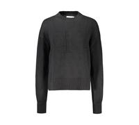 Calvin Klein, Femme, Pulls, Noir, Taille: 44 FR Pull en Coton Noir pour Femme